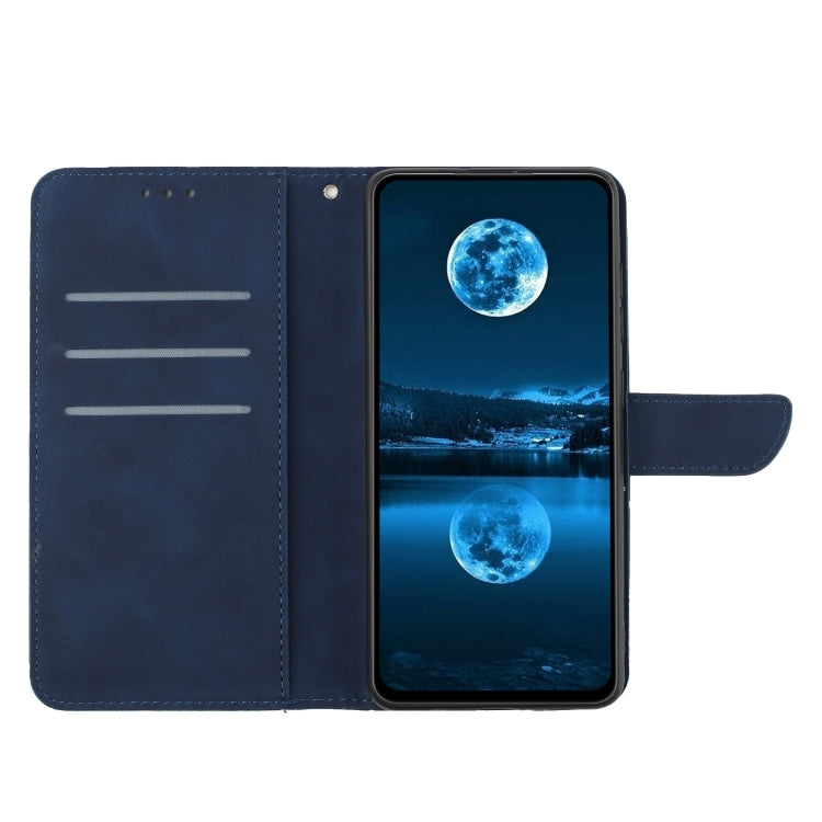 For Sony Xperia 1 III Stitching Embossed Leather Phone Case(Blue) - Sony Cases by buy2fix | Online Shopping UK | buy2fix