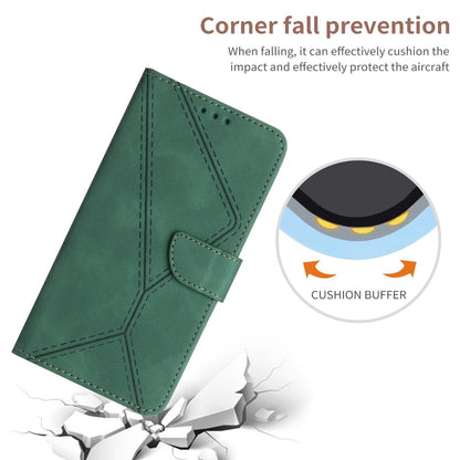 For Xiaomi 13 Pro Stitching Embossed Leather Phone Case(Green) - 13 Pro Cases by buy2fix | Online Shopping UK | buy2fix