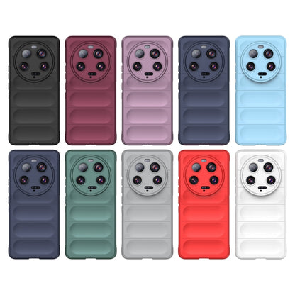 For Xiaomi 13 Ultra Magic Shield TPU + Flannel Phone Case(Grey) - 13 Ultra Cases by buy2fix | Online Shopping UK | buy2fix
