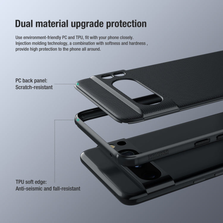 For Google Pixel 8 Pro NILLKIN Frosted Shield Pro PC + TPU Phone Case(Blue) - Google Cases by NILLKIN | Online Shopping UK | buy2fix