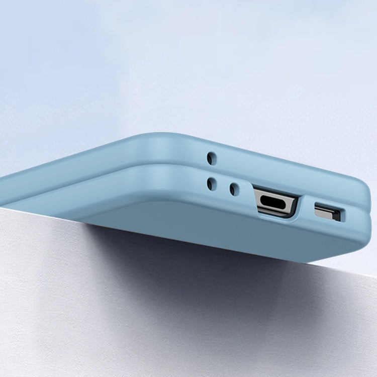 For Samsung Galaxy Z Flip5 Fuel Injection Integrated PC Skin Feel Phone Case(Sky Blue) - Galaxy Z Flip5 Cases by buy2fix | Online Shopping UK | buy2fix