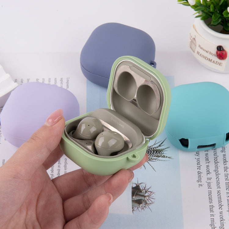 For Samsung Galaxy Buds Live / Buds2 Pro PC Lining Silicone Bluetooth Earphone Protective Case(Mint Green) - Samsung Earphone Case by buy2fix | Online Shopping UK | buy2fix