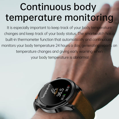 TK22 1.39 inch IP67 Waterproof Silicone Band Smart Watch Supports ECG / Non-invasive Blood Sugar(Black) - Smart Watches by buy2fix | Online Shopping UK | buy2fix