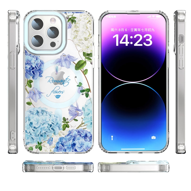 For iPhone 12 Pro Max MagSafe Magnetic TPU Phone Case(Small Floral) - iPhone 12 Pro Max Cases by buy2fix | Online Shopping UK | buy2fix