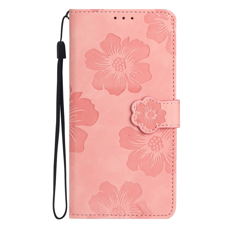For Xiaomi Redmi 9 Flower Embossing Pattern Leather Phone Case(Pink) - Xiaomi Cases by buy2fix | Online Shopping UK | buy2fix