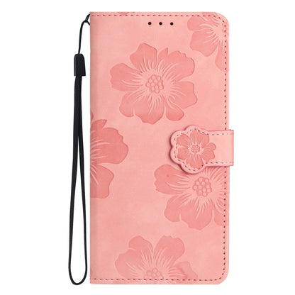 For Xiaomi Redmi 9C Flower Embossing Pattern Leather Phone Case(Pink) - Xiaomi Cases by buy2fix | Online Shopping UK | buy2fix