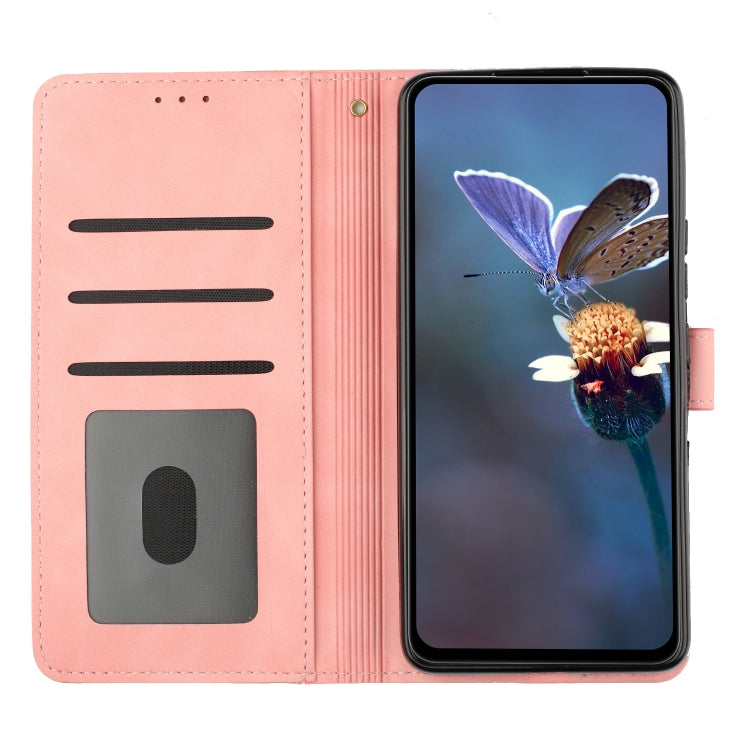 For Xiaomi Redmi Note 10 5G Flower Embossing Pattern Leather Phone Case(Pink) - Xiaomi Cases by buy2fix | Online Shopping UK | buy2fix