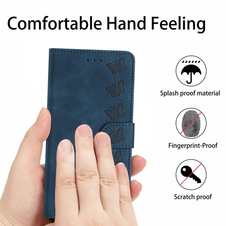 For Xiaomi 13 Pro Seven Butterflies Embossed Leather Phone Case(Blue) - 13 Pro Cases by buy2fix | Online Shopping UK | buy2fix