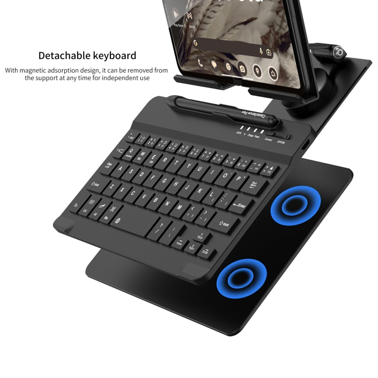 For Google Pixel Fold GKK Folding Bluetooth Keyboard + Holder + Pen + Mouse(Grey) - Google Cases by GKK | Online Shopping UK | buy2fix