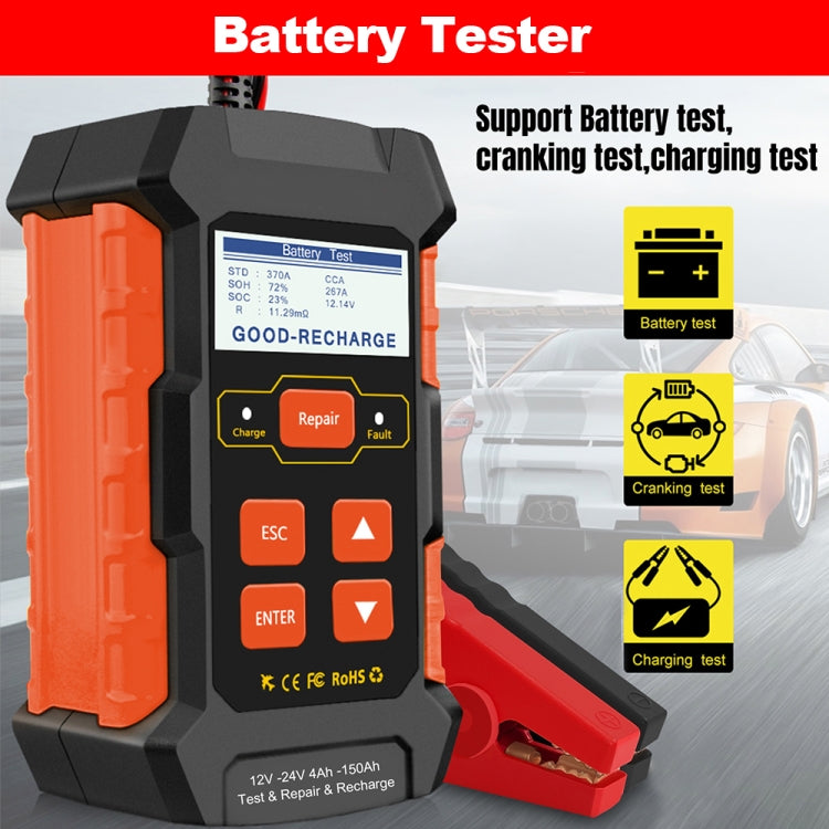 KONNWEI KW520 12V / 24V 3 in 1 Car Battery Tester with Detection & Repair & Charging Function(US Plug) - Code Readers & Scan Tools by KONNWEI | Online Shopping UK | buy2fix