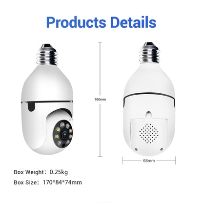 ESCAM PR001 E27 4MP Motion Tracking Smart WiFi Night Vision Dome Camera Supports Alexa Google(White) - Light Bulb Camera by ESCAM | Online Shopping UK | buy2fix