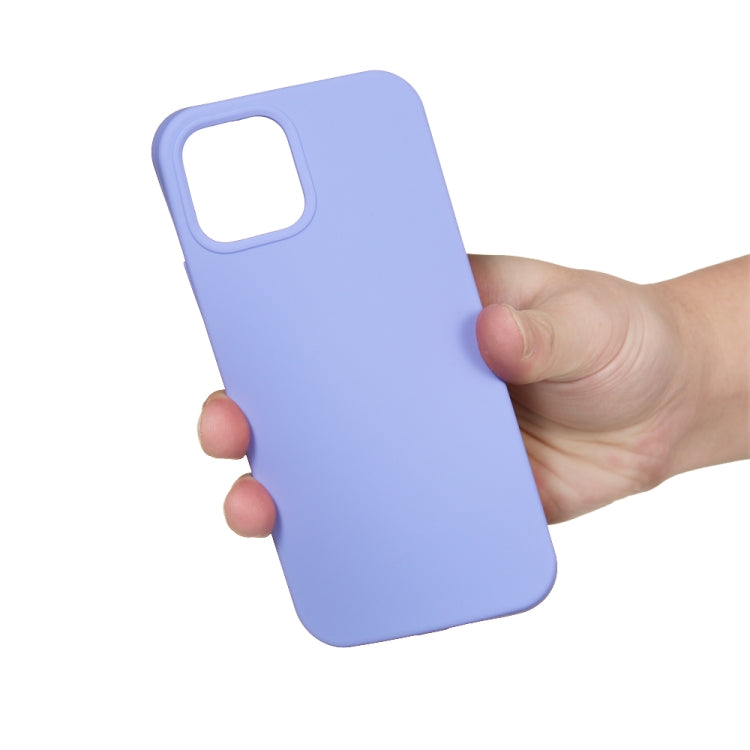 For iPhone 15 Pro Solid Color Silicone Phone Case(Purple) - iPhone 15 Pro Cases by buy2fix | Online Shopping UK | buy2fix