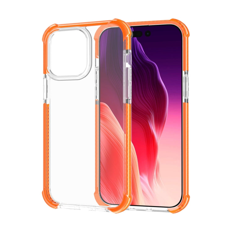 For iPhone 15 Pro Max Four-corner Shockproof TPU + Acrylic Phone Case(Orange) - iPhone 15 Pro Max Cases by buy2fix | Online Shopping UK | buy2fix