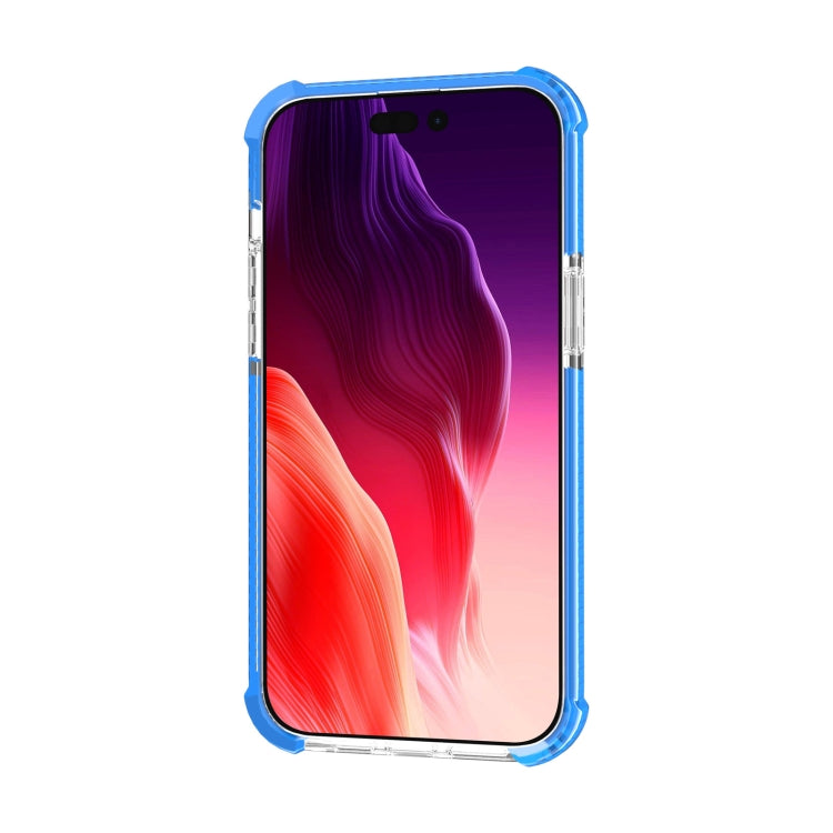 For iPhone 15 Four-corner Shockproof TPU + Acrylic Phone Case(Blue) - iPhone 15 Cases by buy2fix | Online Shopping UK | buy2fix