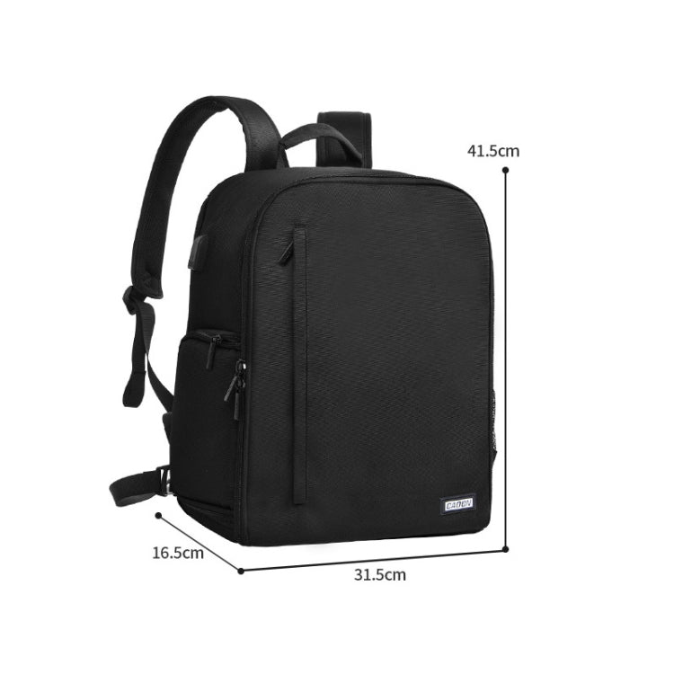 CADeN D6 VII Camera Backpack Shoulders Nylon Camera Lens Bag with Folding Chair, Size:41.5 x 31.5 x 16.5m(Black) - Backpack by CADeN | Online Shopping UK | buy2fix