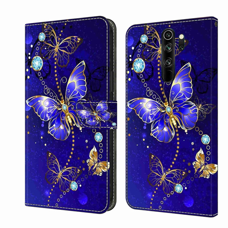 For Xiaomi Redmi Note 8 Pro Crystal 3D Shockproof Protective Leather Phone Case(Diamond Butterfly) - Xiaomi Cases by buy2fix | Online Shopping UK | buy2fix