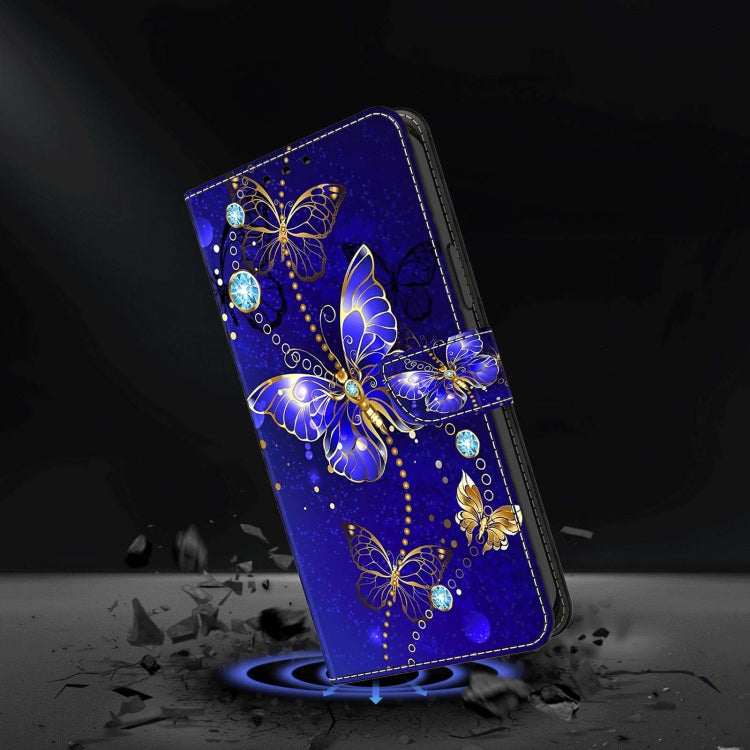 For Xiaomi Redmi Note 10 4G Crystal 3D Shockproof Protective Leather Phone Case(Diamond Butterfly) - Xiaomi Cases by buy2fix | Online Shopping UK | buy2fix