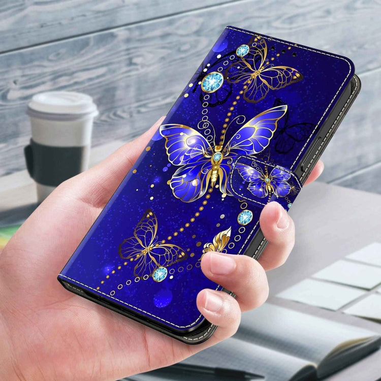 For Xiaomi Redmi Note 12 Pro Global Crystal 3D Shockproof Protective Leather Phone Case(Diamond Butterfly) - Xiaomi Cases by buy2fix | Online Shopping UK | buy2fix