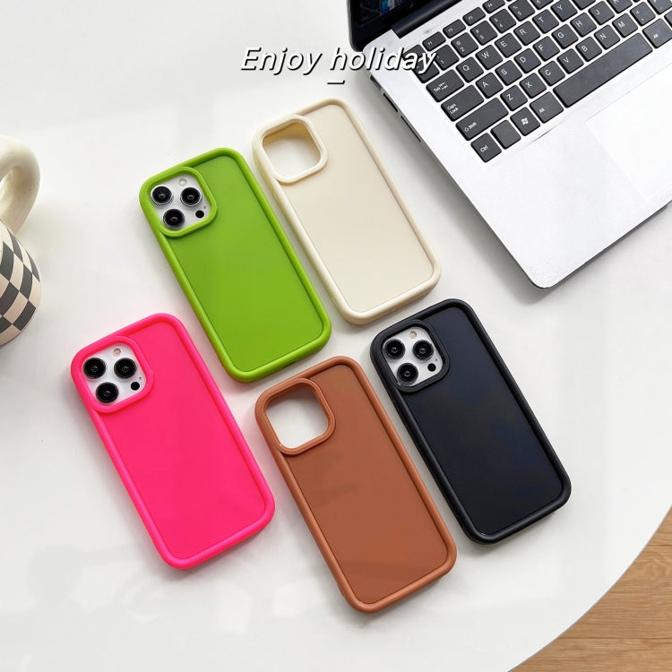 For iPhone 11 Shockproof Frame Frosted TPU Phone Case(Green) - iPhone 11 Cases by buy2fix | Online Shopping UK | buy2fix