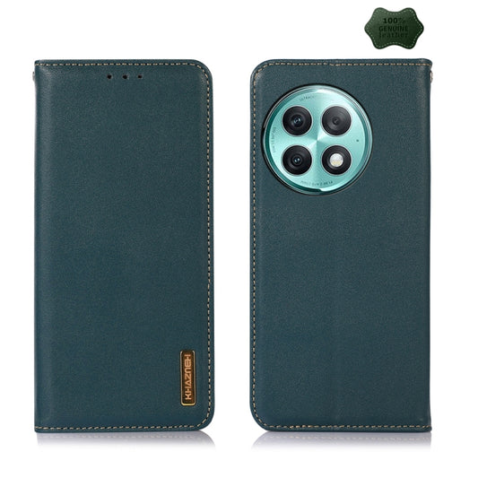 For OnePlus Ace 2 Pro KHAZNEH Nappa Top Layer Cowhide Leather Phone Case(Green) - OnePlus Cases by buy2fix | Online Shopping UK | buy2fix