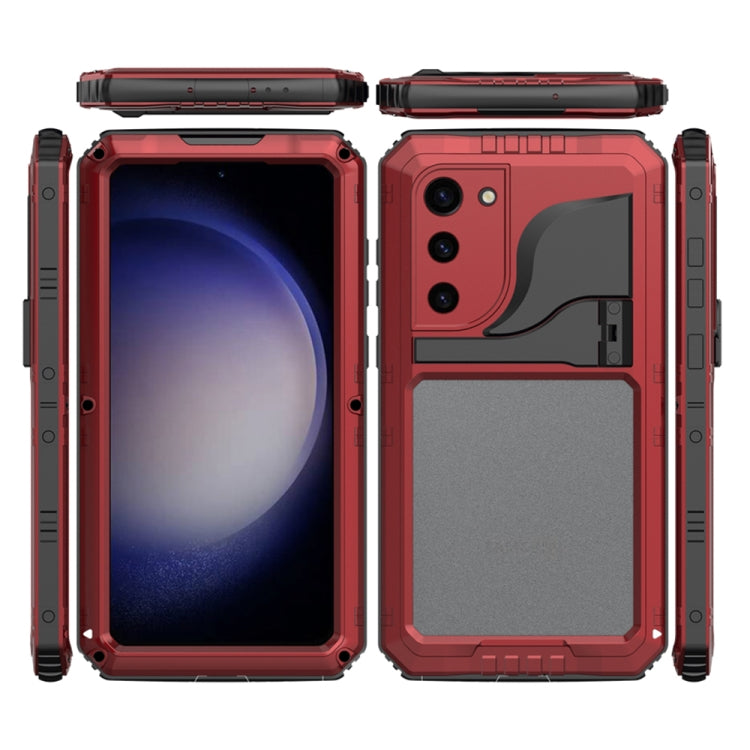 For Samsung Galaxy S23 5G RedPepper Wolf 360 Full Body Rugged IP68 Waterproof Phone Case(Red) - Galaxy S23 5G Cases by RedPepper | Online Shopping UK | buy2fix