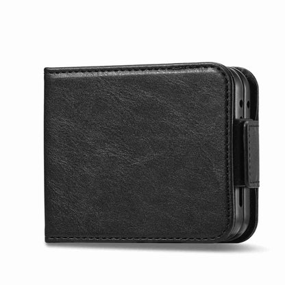 For Samsung Galaxy Z Flip5 LC.IMEEKE RFID Anti-theft Leather Phone Case(Black) - Galaxy Z Flip5 Cases by LC.IMEEKE | Online Shopping UK | buy2fix