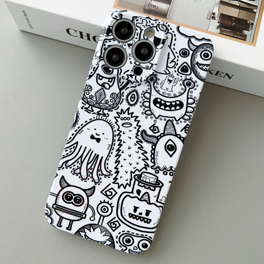 For iPhone 14 Pro Painted Pattern Precise Hole PC Phone Case(Bottle Monster) - iPhone 14 Pro Cases by buy2fix | Online Shopping UK | buy2fix