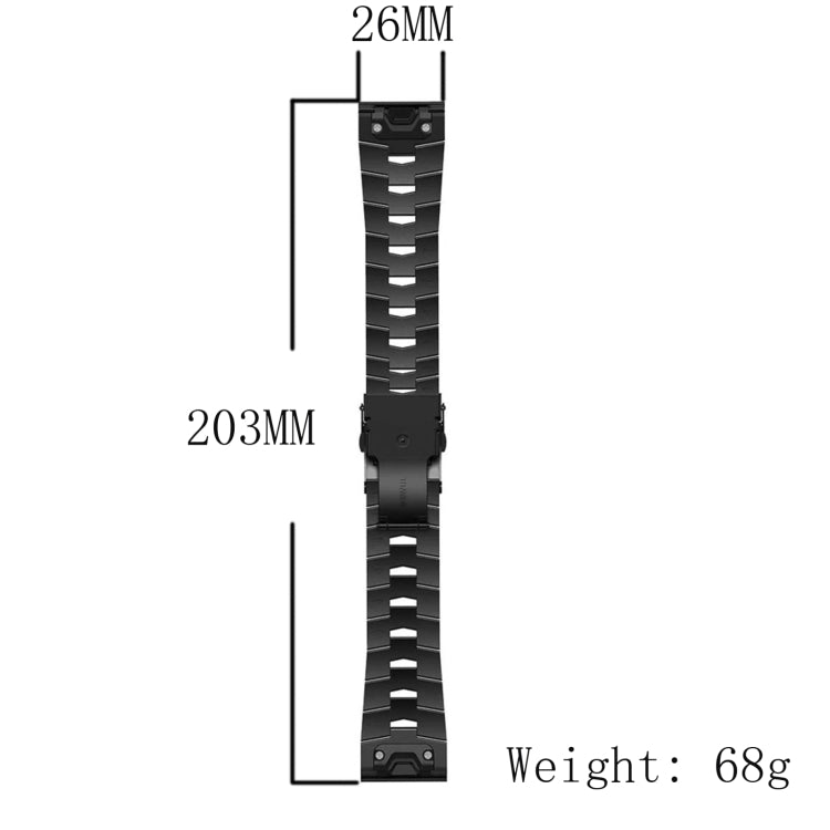 For Garmin Enduro 2 Titanium Alloy Quick Release Watch Band(Titanium Gray) - Watch Bands by buy2fix | Online Shopping UK | buy2fix