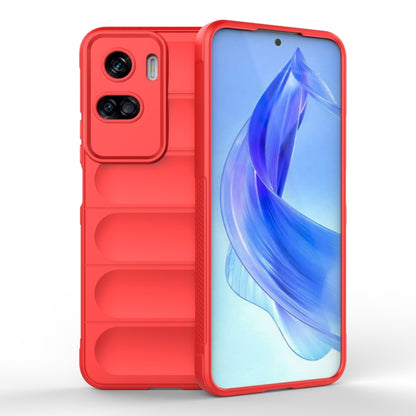 For Honor 90 Lite Magic Shield TPU + Flannel Phone Case(Red) - Honor Cases by buy2fix | Online Shopping UK | buy2fix