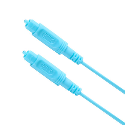 5m EMK OD2.2mm Digital Audio Optical Fiber Cable Plastic Speaker Balance Cable(Sky Blue) - Audio Optical Cables by EMK | Online Shopping UK | buy2fix