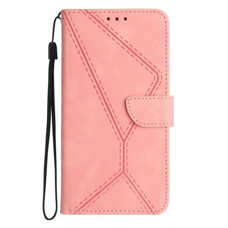 For Honor 90 Lite Stitching Embossed Leather Phone Case(Pink) - Honor Cases by buy2fix | Online Shopping UK | buy2fix