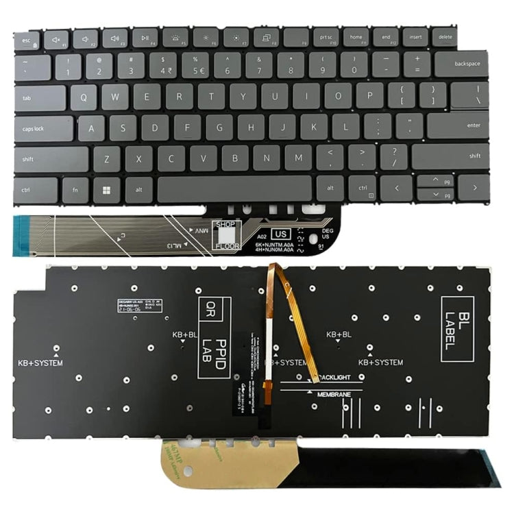 For Dell Vostro 5310 / 5320 US Version Backlight Keyboard - Replacement Keyboards by buy2fix | Online Shopping UK | buy2fix