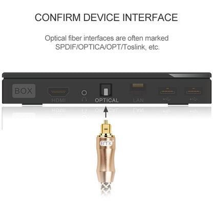 3m EMK OD6.0mm Gold-plated TV Digital Audio Optical Fiber Connecting Cable - Audio Optical Cables by EMK | Online Shopping UK | buy2fix