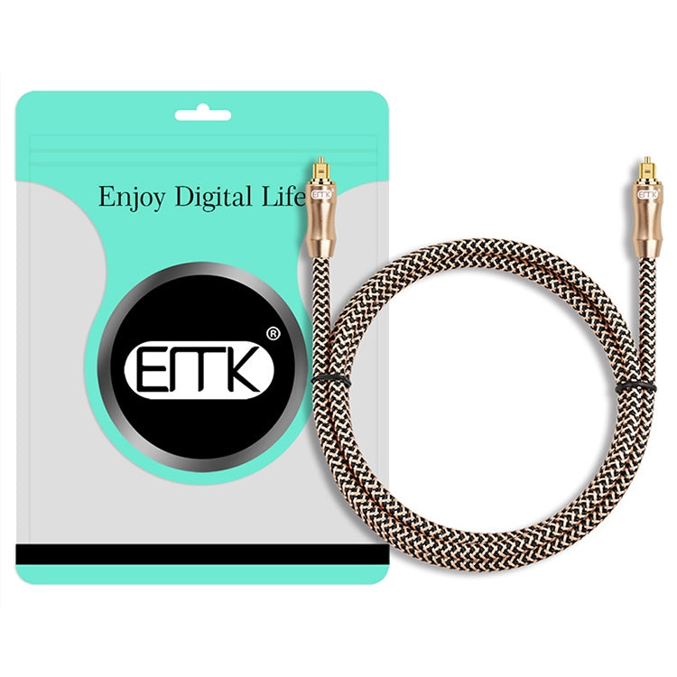 3m EMK OD6.0mm Gold-plated TV Digital Audio Optical Fiber Connecting Cable - Audio Optical Cables by EMK | Online Shopping UK | buy2fix