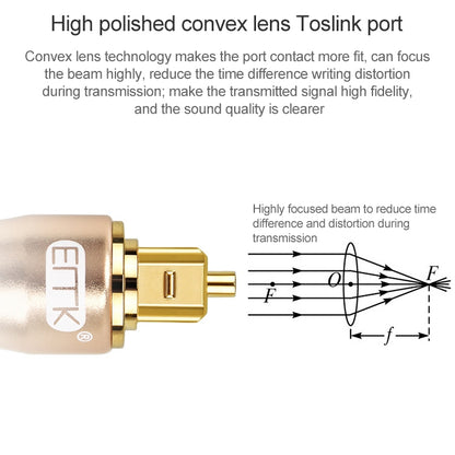 3m EMK OD6.0mm Gold-plated TV Digital Audio Optical Fiber Connecting Cable - Audio Optical Cables by EMK | Online Shopping UK | buy2fix