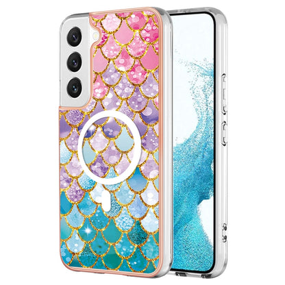 For Samsung Galaxy S23+ 5G Marble Pattern Dual-side IMD Magsafe TPU Phone Case(Colorful Scales) - Galaxy S23+ 5G Cases by buy2fix | Online Shopping UK | buy2fix