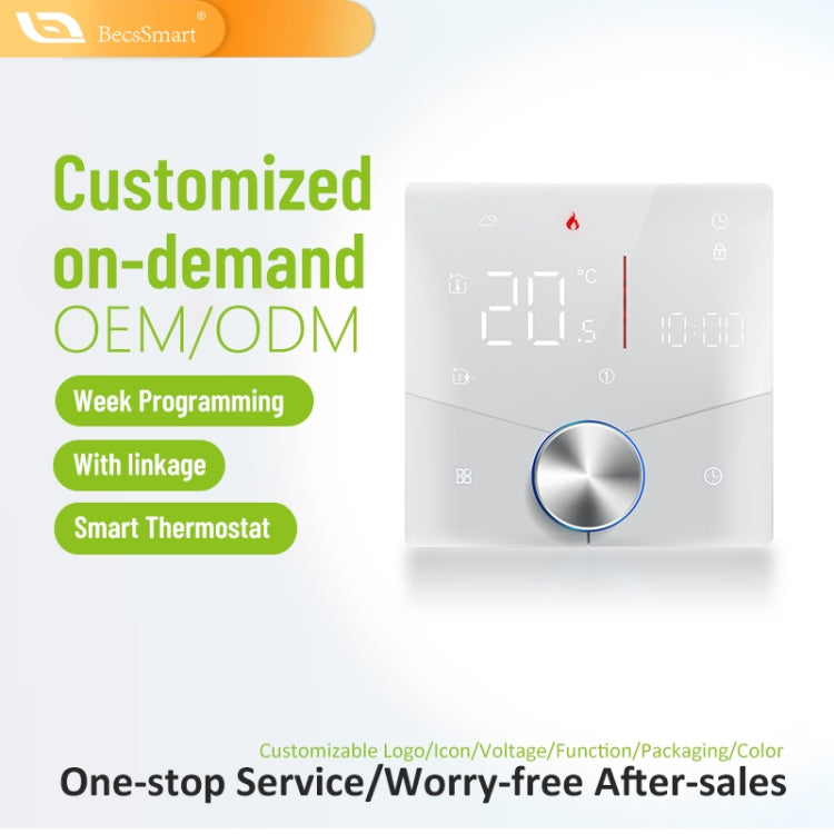 BHT-009GCLW Boiler Heating WiFi Smart Home LED Thermostat(White) - Thermostat & Thermometer by buy2fix | Online Shopping UK | buy2fix