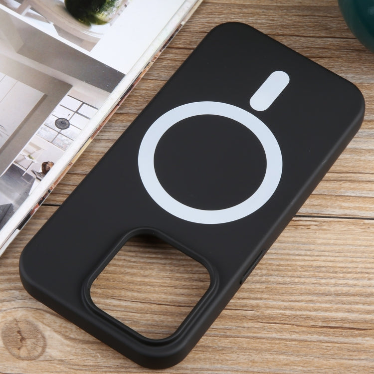 For iPhone 13 Pro MagSafe Liquid Silicone Phone Case(Black) - iPhone 13 Pro Cases by buy2fix | Online Shopping UK | buy2fix