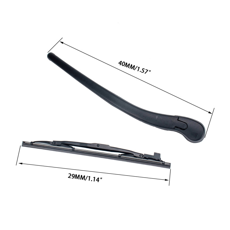 Car Window Windshield Wiper Arm Assembly 61628220830 with Wiper Strip for BMW E46 - In Car by buy2fix | Online Shopping UK | buy2fix