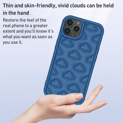 For iPhone 15 Pro Max 3D Cloud Pattern TPU Phone Case(White) - iPhone 15 Pro Max Cases by buy2fix | Online Shopping UK | buy2fix