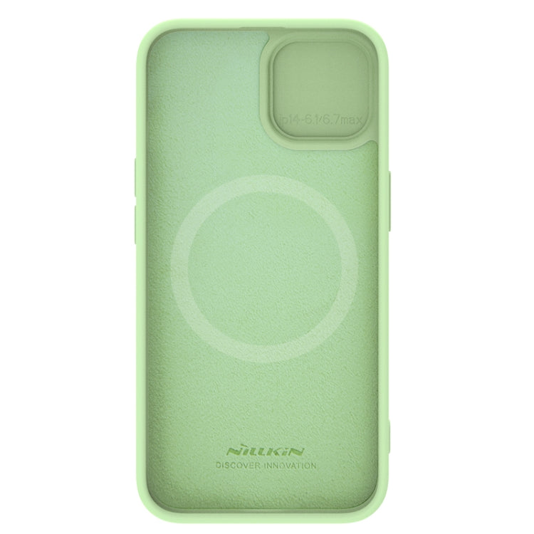 For iPhone 15 Plus NILLKIN CamShield MagSafe Liquid Silicone Phone Case(Green) - iPhone 15 Plus Cases by NILLKIN | Online Shopping UK | buy2fix