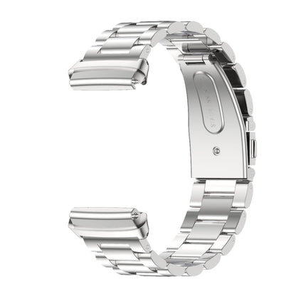 For Redmi Watch 3 Lite / Watch 3 Active Mijobs Three-Bead Metal Stainless Steel Watch Band(Silver) - Watch Bands by MIJOBS | Online Shopping UK | buy2fix