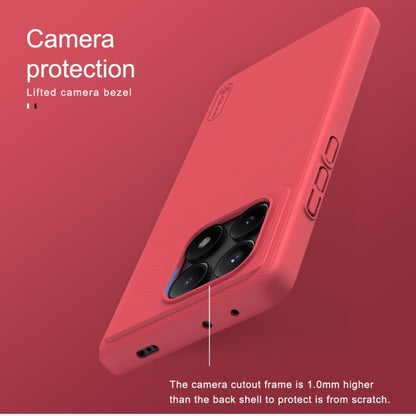 For Xiaomi Redmi K70E / Poco X6 Pro 5G NILLKIN Frosted PC Phone Case(Red) - K70E Cases by NILLKIN | Online Shopping UK | buy2fix