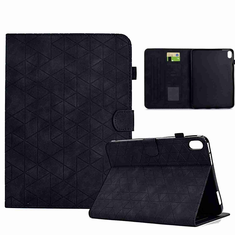 For iPad 2025 / 2022 Rhombus TPU Smart Leather Tablet Case(Black) - iPad 2025 / 2022 Cases by buy2fix | Online Shopping UK | buy2fix