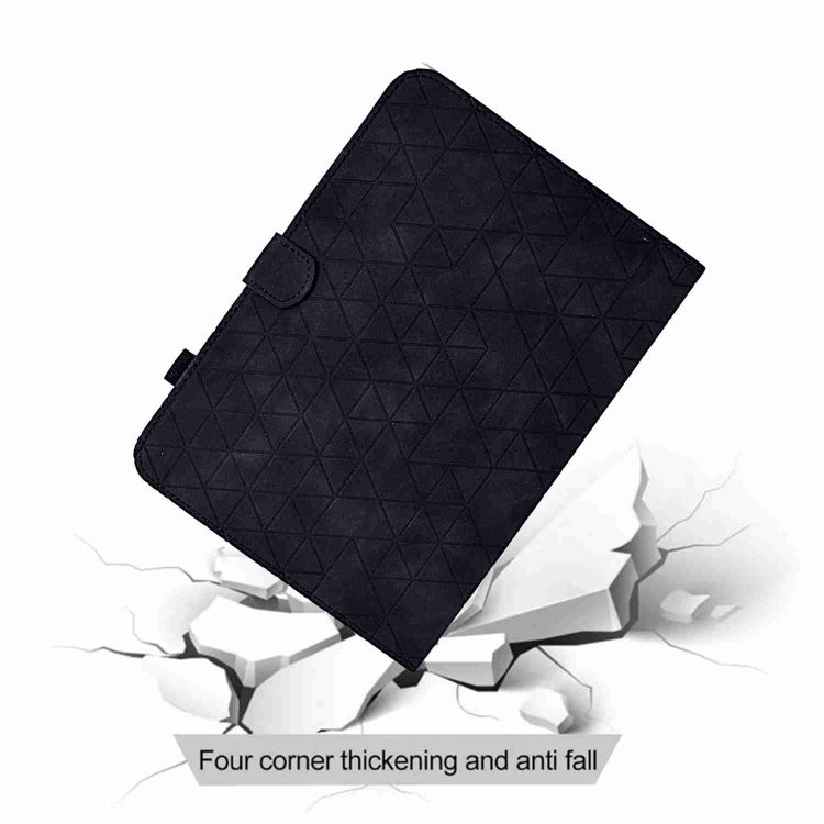 For iPad 2025 / 2022 Rhombus TPU Smart Leather Tablet Case(Black) - iPad 2025 / 2022 Cases by buy2fix | Online Shopping UK | buy2fix