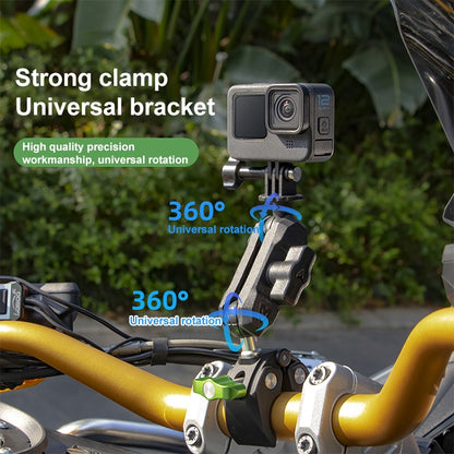 RUIGPRO Crab Clamp Action Camera Bracket Dual-Head Crab with Selfie Stick - Holder by RUIGPRO | Online Shopping UK | buy2fix