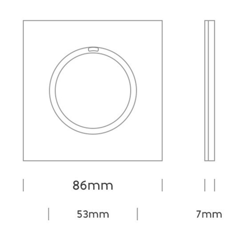 86mm Round LED Tempered Glass Switch Panel, Gold Round Glass, Style:Three Open Dual Control - Consumer Electronics by buy2fix | Online Shopping UK | buy2fix