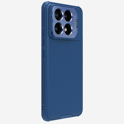 For Xiaomi Redmi K70/K70 Pro NILLKIN Black Mirror Prop CD Texture Mirror Precise Hole Phone Case(Blue) - K70 Pro Cases by NILLKIN | Online Shopping UK | buy2fix