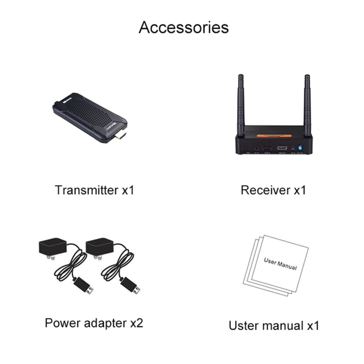 Measy FHD656 Mini 1080P HDMI 1.4 HD Wireless Audio Video Transmitter Receiver Extender Transmission System, Transmission Distance: 100m, AU Plug - Amplifier by Measy | Online Shopping UK | buy2fix