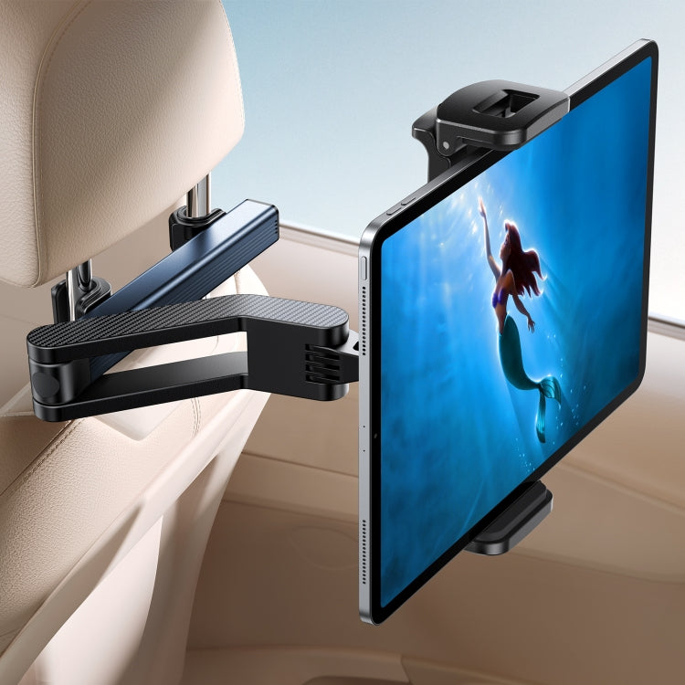 JOYROOM JR-ZS369 Car Headrest Phone & Tablet Holder(Metal Grey) - Car Holders by JOYROOM | Online Shopping UK | buy2fix